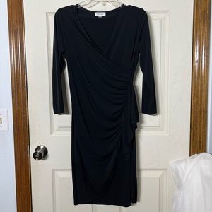 Black V-Neck Calvin Klein Dress